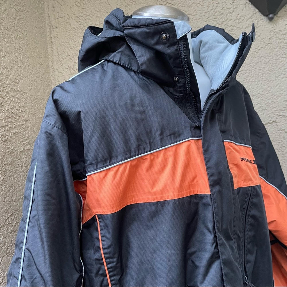 Black/Orange Trespass Winter Jacket - image 6